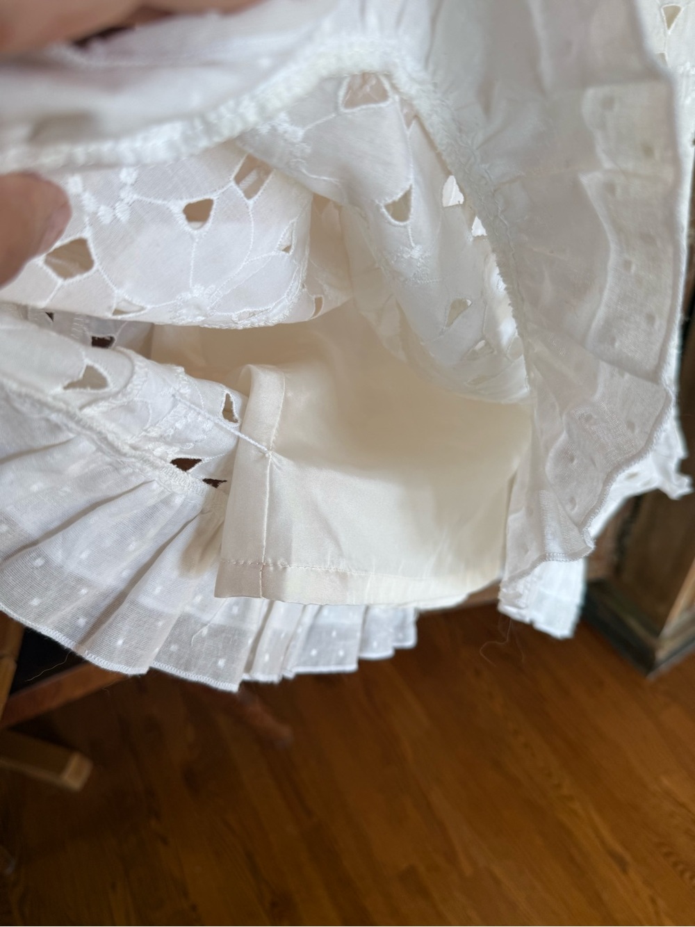 JCrew White Eyelet Ruffle Dress - Picture 5 of 10
